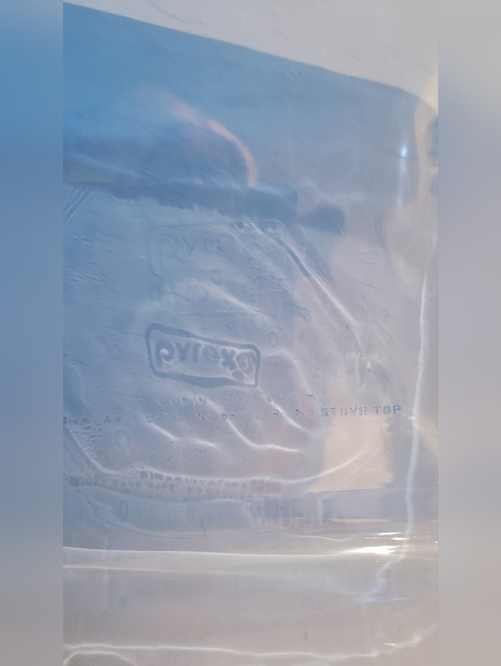 Pyrex Cobalt Blue 8x8 Glass Casserole Dish | Baking Dish Oven Safe - Picture 3 of 3
